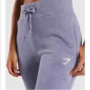 Gymshark high-waisted joggers taupe marl sz M EUC